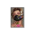Picture of Masked Girl II _GroupedProduct_Rectangle_Portrait_Canvas_Framed_