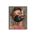 Picture of Masked Girl II _GroupedProduct_Rectangle_Portrait_Canvas_Framed_