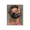 Picture of Masked Girl II _GroupedProduct_Rectangle_Portrait_Canvas_Framed_
