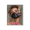 Picture of Masked Girl II _GroupedProduct_Rectangle_Portrait_Canvas_Framed_