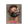 Picture of Masked Girl II _GroupedProduct_Rectangle_Portrait_Canvas_Framed_