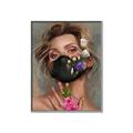 Picture of Masked Girl II _GroupedProduct_Rectangle_Portrait_Canvas_Framed_