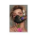 Picture of Masked Girl II _GroupedProduct_Rectangle_Portrait_Canvas_Framed_