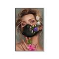 Picture of Masked Girl II _GroupedProduct_Rectangle_Portrait_Canvas_Framed_