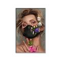 Picture of Masked Girl II _GroupedProduct_Rectangle_Portrait_Canvas_Framed_