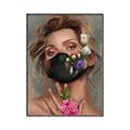 Picture of Masked Girl II _GroupedProduct_Rectangle_Portrait_Canvas_Framed_