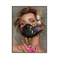 Picture of Masked Girl II _GroupedProduct_Rectangle_Portrait_Canvas_Framed_