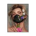Picture of Masked Girl II _GroupedProduct_Rectangle_Portrait_Canvas_Framed_