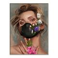 Picture of Masked Girl II _GroupedProduct_Rectangle_Portrait_Canvas_Framed_