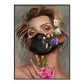 Picture of Masked Girl II _GroupedProduct_Rectangle_Portrait_Canvas_Framed_
