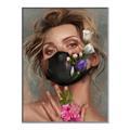 Picture of Masked Girl II _GroupedProduct_Rectangle_Portrait_Canvas_Framed_