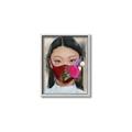 Picture of Masked Girl III _GroupedProduct_Rectangle_Portrait_Canvas_Framed_