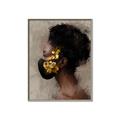 Picture of Masked Girl IV _GroupedProduct_Rectangle_Portrait_Canvas_Framed_