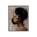 Picture of Masked Girl IV _GroupedProduct_Rectangle_Portrait_Canvas_Framed_