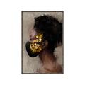 Picture of Masked Girl IV _GroupedProduct_Rectangle_Portrait_Canvas_Framed_