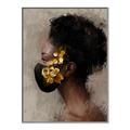 Picture of Masked Girl IV _GroupedProduct_Rectangle_Portrait_Canvas_Framed_