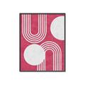 Picture of Bright Pink Abstract I  _GroupedProduct_Rectangle_Portrait_Canvas_Framed_