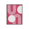 Picture of Bright Pink Abstract I  _GroupedProduct_Rectangle_Portrait_Canvas_Framed_