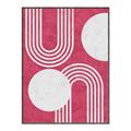 Picture of Bright Pink Abstract I  _GroupedProduct_Rectangle_Portrait_Canvas_Framed_