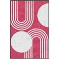 Picture of Bright Pink Abstract I  _GroupedProduct_Rectangle_Portrait_Canvas_Framed_