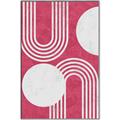 Picture of Bright Pink Abstract I  _GroupedProduct_Rectangle_Portrait_Canvas_Framed_