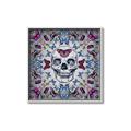 Picture of Butterfly Skull _GroupedProduct_Square_Canvas_Framed_