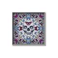 Picture of Butterfly Skull _GroupedProduct_Square_Canvas_Framed_