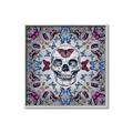 Picture of Butterfly Skull _GroupedProduct_Square_Canvas_Framed_