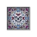 Picture of Butterfly Skull _GroupedProduct_Square_Canvas_Framed_
