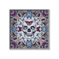 Picture of Butterfly Skull _GroupedProduct_Square_Canvas_Framed_