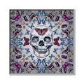 Picture of Butterfly Skull _GroupedProduct_Square_Canvas_Framed_