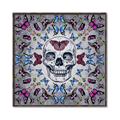 Picture of Butterfly Skull _GroupedProduct_Square_Canvas_Framed_
