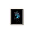 Picture of Neon Flower Girl on Black  _GroupedProduct_Rectangle_Portrait_Canvas_Framed_