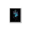 Picture of Neon Flower Girl on Black  _GroupedProduct_Rectangle_Portrait_Canvas_Framed_