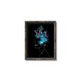 Picture of Neon Flower Girl on Black  _GroupedProduct_Rectangle_Portrait_Canvas_Framed_