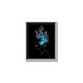 Picture of Neon Flower Girl on Black  _GroupedProduct_Rectangle_Portrait_Canvas_Framed_