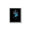 Picture of Neon Flower Girl on Black  _GroupedProduct_Rectangle_Portrait_Canvas_Framed_