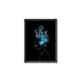 Picture of Neon Flower Girl on Black  _GroupedProduct_Rectangle_Portrait_Canvas_Framed_