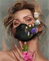 Picture of Masked Girl II _GroupedProduct_Rectangle_Portrait_Unframed_Print_Only_