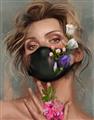 Picture of Masked Girl II _GroupedProduct_Rectangle_Portrait_Unframed_Print_Only_
