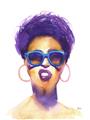 Picture of Purple Punk _GroupedProduct_Rectangle_Portrait_Unframed_Print_Only_