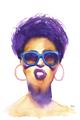 Picture of Purple Punk _GroupedProduct_Rectangle_Portrait_Unframed_Print_Only_