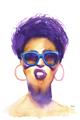 Picture of Purple Punk _GroupedProduct_Rectangle_Portrait_Unframed_Print_Only_