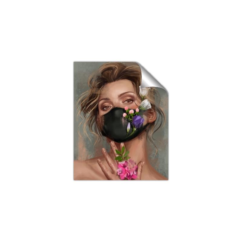 Picture of Masked Girl II _GroupedProduct_Rectangle_Portrait_Unframed_Print_Only_
