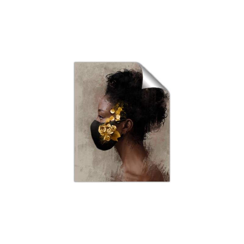 Picture of Masked Girl IV _GroupedProduct_Rectangle_Portrait_Unframed_Print_Only_