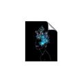 Picture of Neon Flower Girl on Black  _GroupedProduct_Rectangle_Portrait_Unframed_Print_Only_