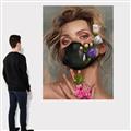 Picture of Masked Girl II _GroupedProduct_Rectangle_Portrait_Canvas_