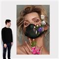 Picture of Masked Girl II _GroupedProduct_Rectangle_Portrait_Canvas_