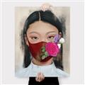 Picture of Masked Girl III _GroupedProduct_Rectangle_Portrait_Canvas_