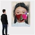 Picture of Masked Girl III _GroupedProduct_Rectangle_Portrait_Canvas_